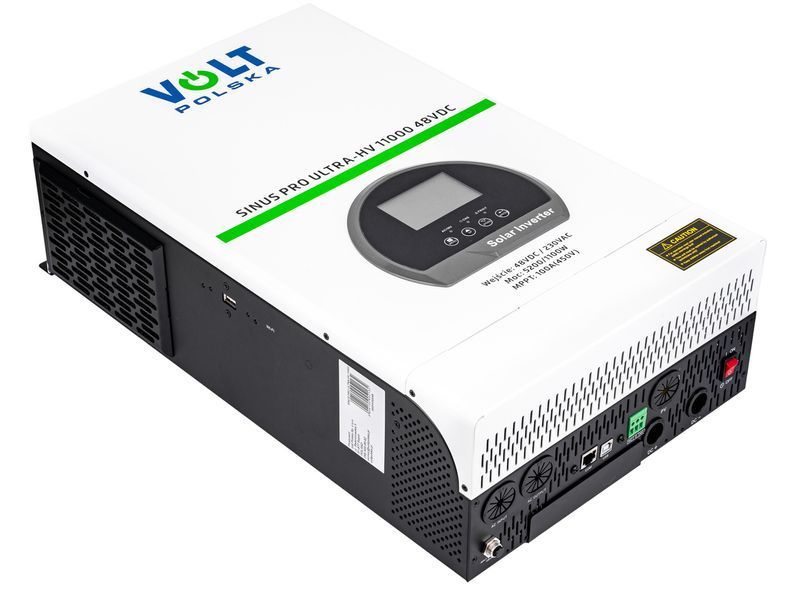 Сонячний інвертор дбж перетворювач 48в sinus pro ultra-hv 11000 ва 100 а mppt volt polska 3SSHV50048 PRZ263 фото