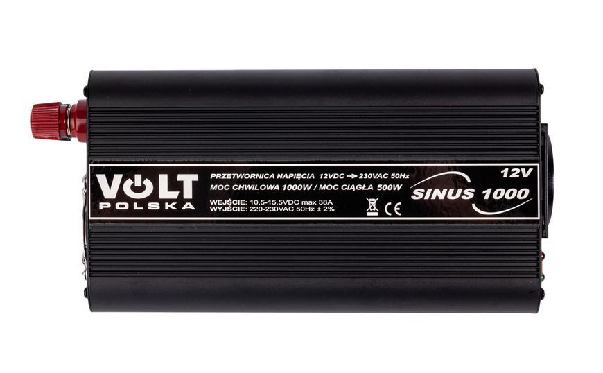 Перетворювач напруги sinus 1000 12/230в 1000вт volt polska 3SIP090012 PRZ142 фото