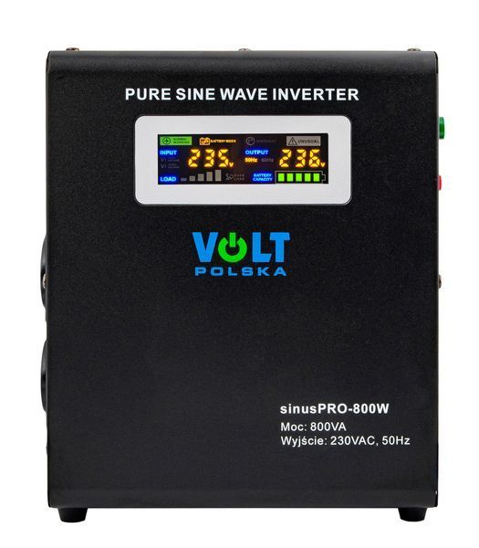 Джерело резервного живлення sinuspro-800w 12в 500/800 вт volt polska 3SP098012W PRZ89 фото