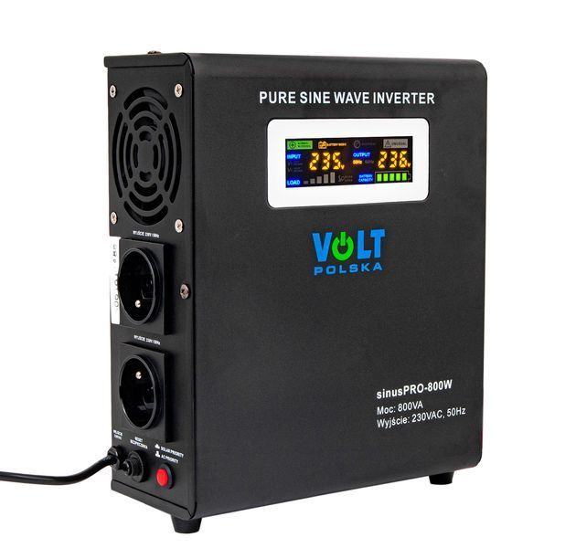 Джерело резервного живлення sinuspro-800w 12в 500/800 вт volt polska 3SP098012W PRZ89 фото